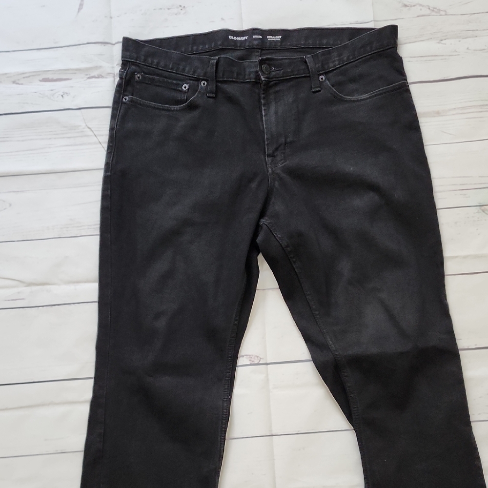 Old Navy Black Straight Jeans Classic Style